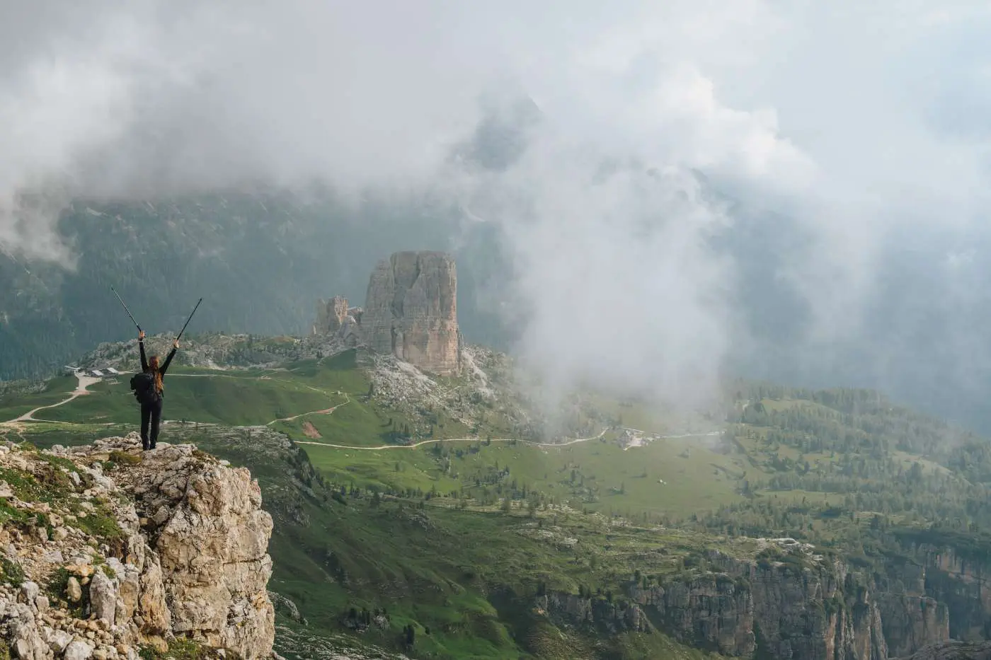 Hiking Cinque Torri Dolomites